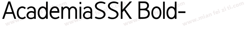 AcademiaSSK Bold字体转换